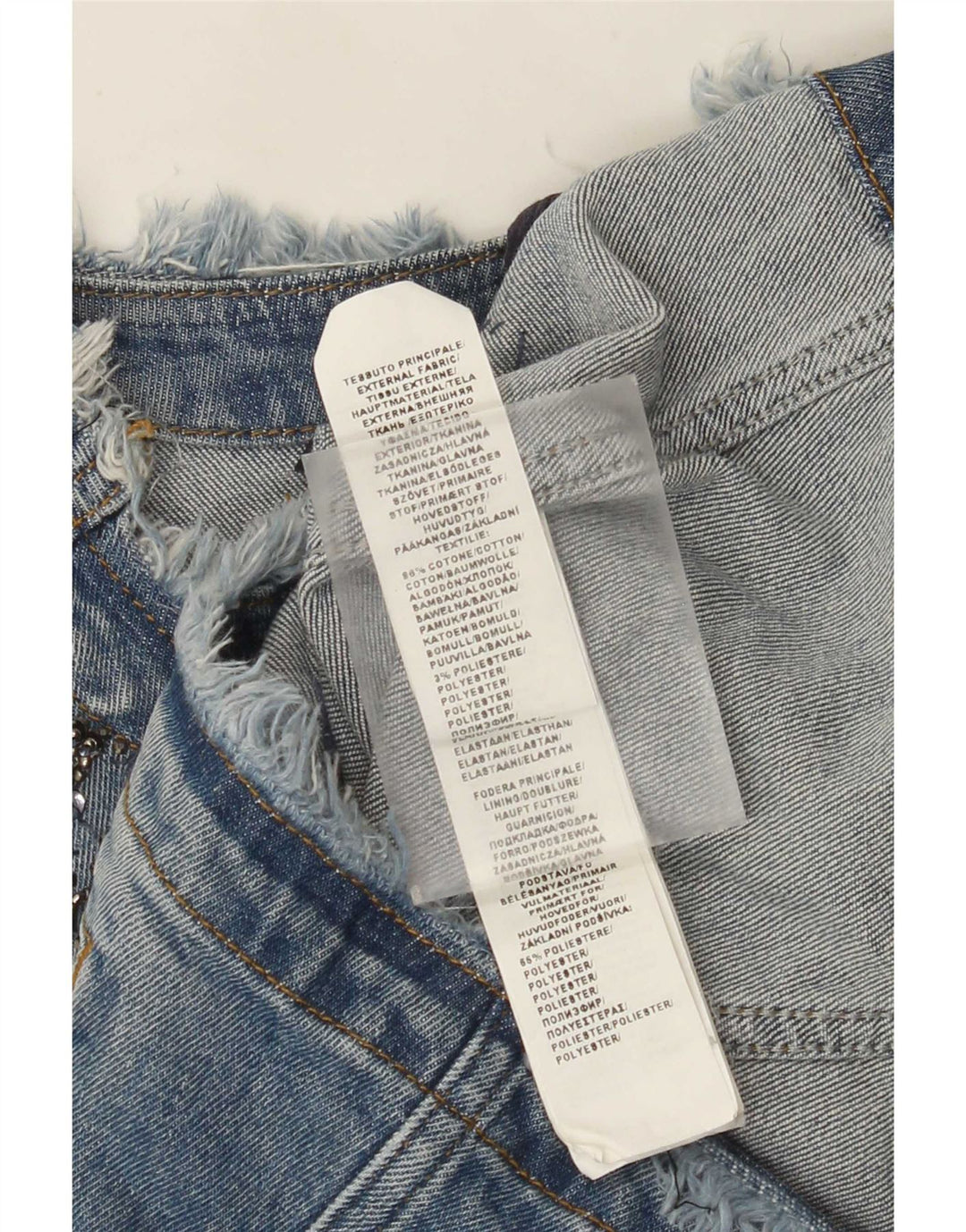 Liu Jo Womens Crop denimjakke UK 8 Small Blue Cotton
