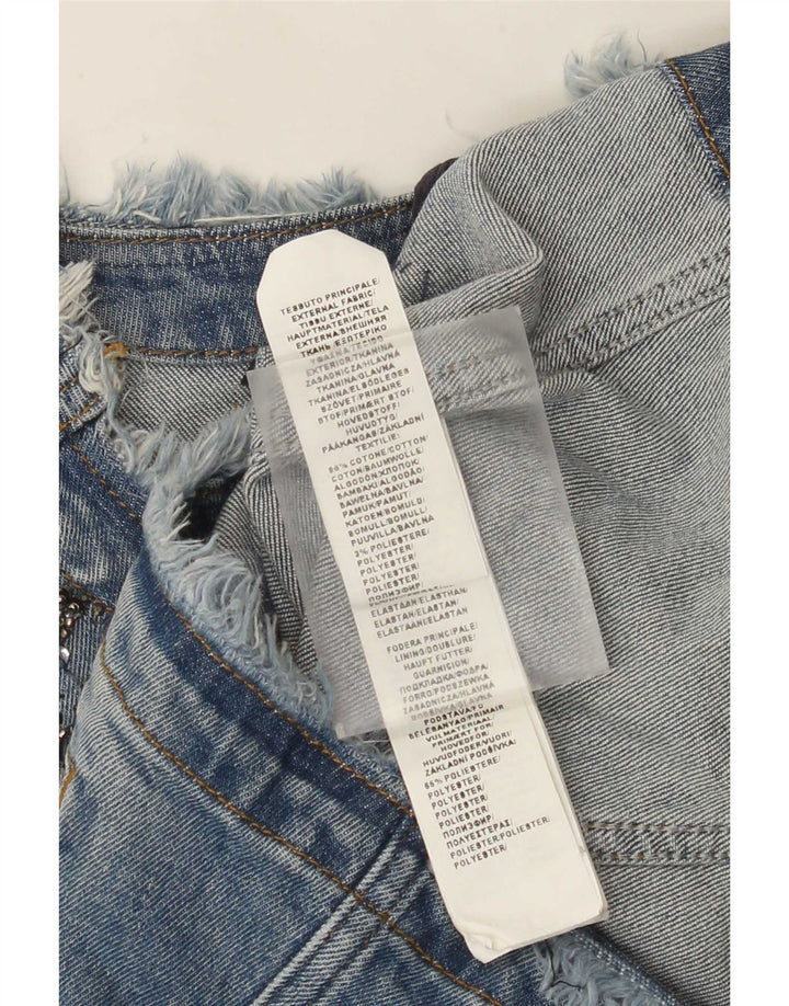 Liu Jo Womens Crop denimjakke UK 8 Small Blue Cotton