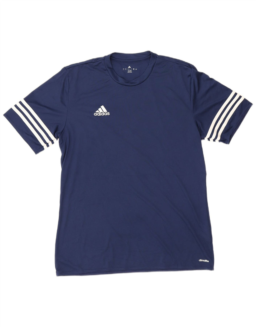 Adidas Herre Climalite T-Shirt Top Stor Marineblå Polyester