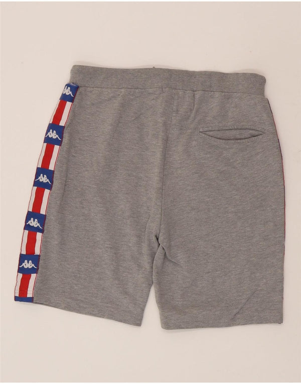 Kappa Herre grafiske sportsshorts Mediumgrå Colourblock Bomuld