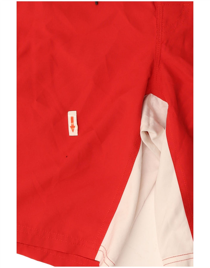 SUNDEK Grafiske badeshorts til mænd Large Red Colourblock Polyester
