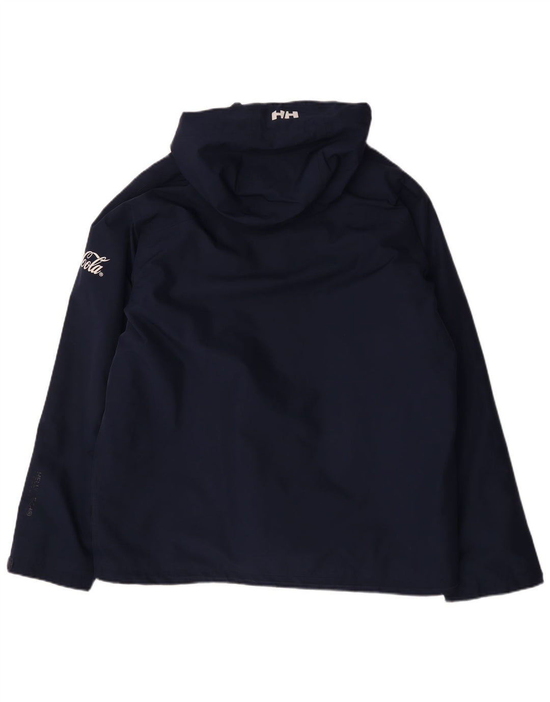 Helly Hansen Herre Hooded Windbreaker Jacket UK 42 XL Navy Blue Polyester
