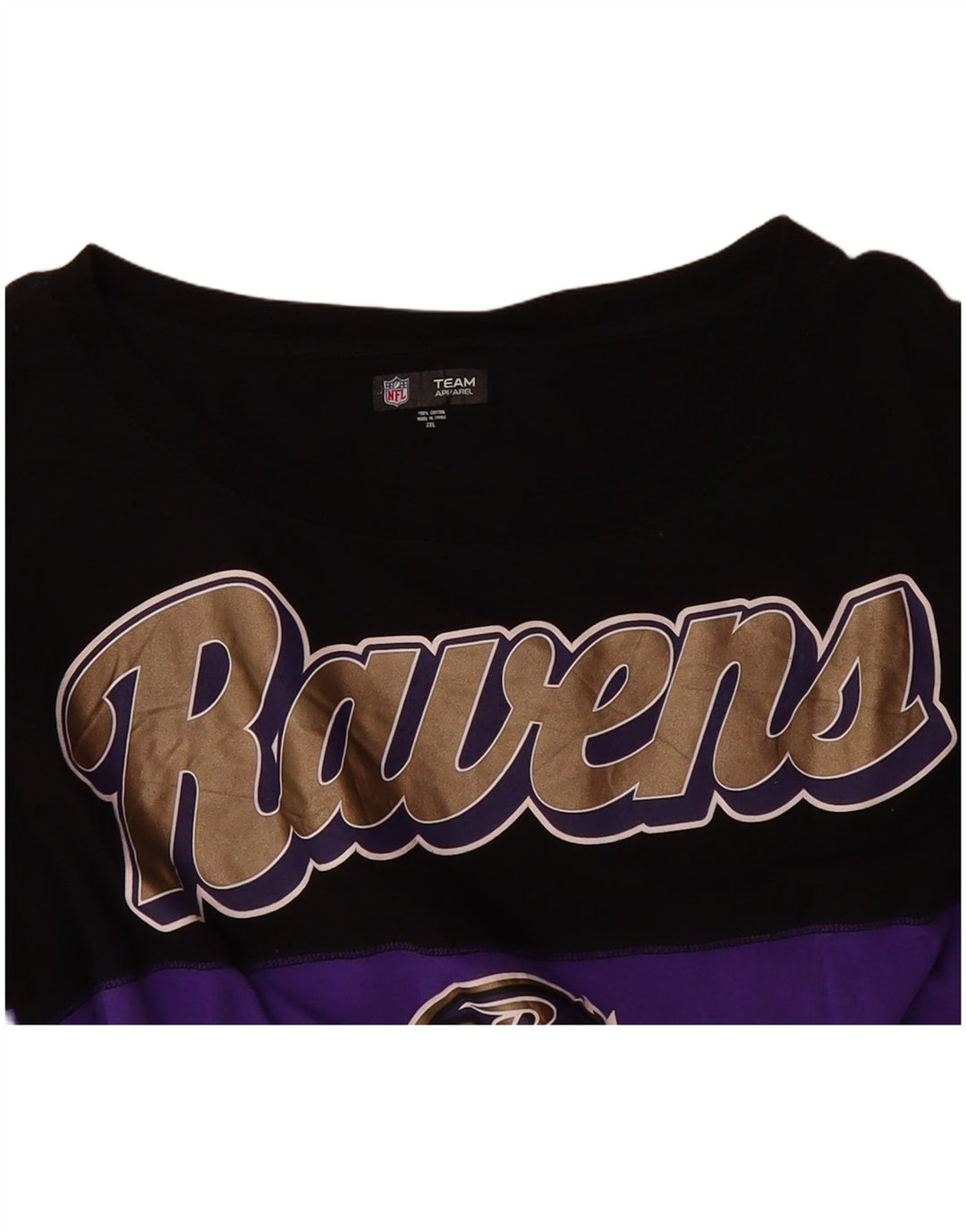 NFL Womens Baltimore Ravens Graphic Top Long Sleeve UK 20 2XL Purple