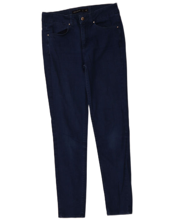 Karen Millen Dame Skinny Jeans UK 10 Small W28 L28 Marineblå Bomuld