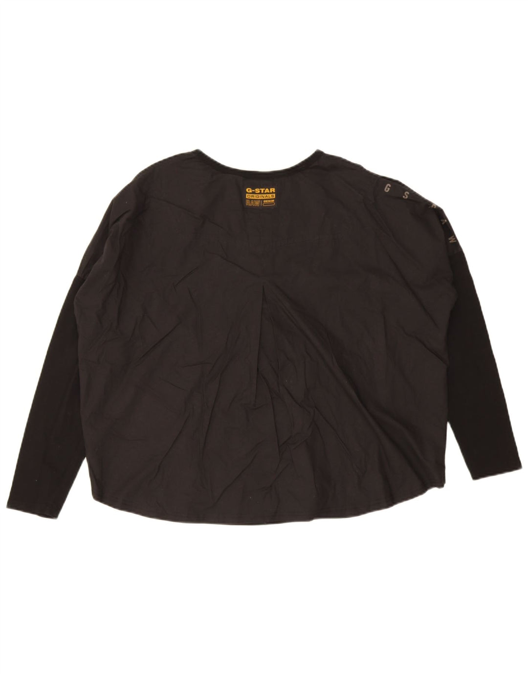 G-Star Dame Oversized Top Langærmet UK 14 Medium Sort Bomuld