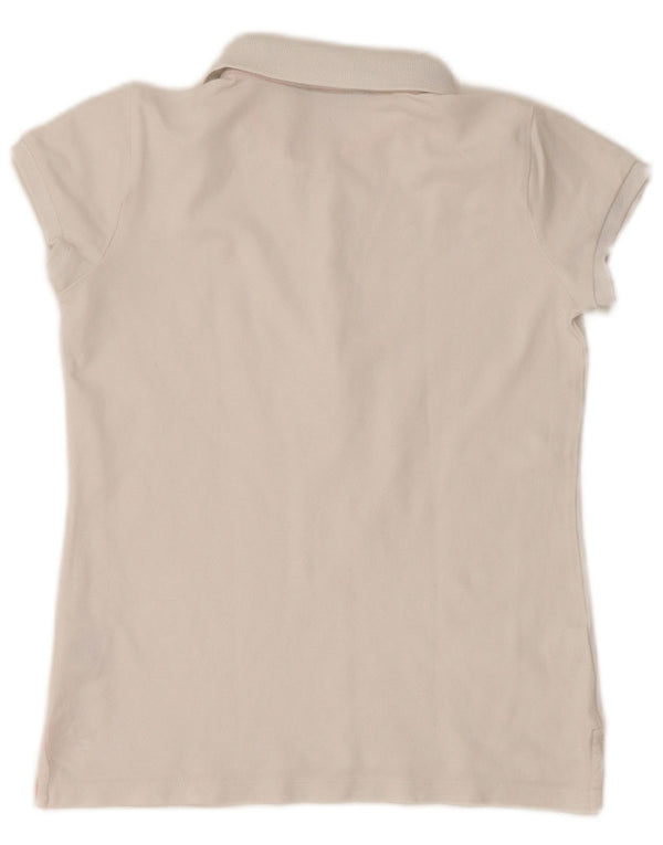 RALPH LAUREN Pige Polo Shirt 12-13 År Stor Hvid Bomuld