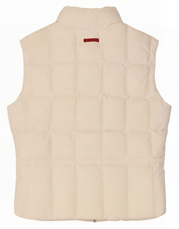 Tommy Hilfiger Dame Polstret Gilet UK 14 Large White Polyester