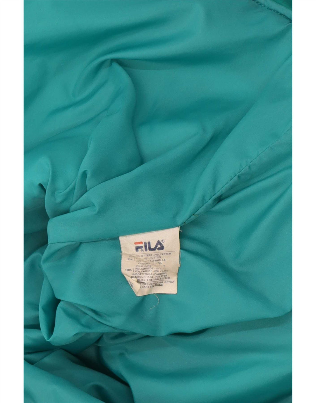Fila Herre Quiltet jakke IT 50 Stor turkis polyester