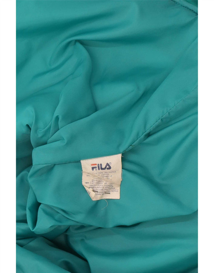 Fila Herre Quiltet jakke IT 50 Stor turkis polyester