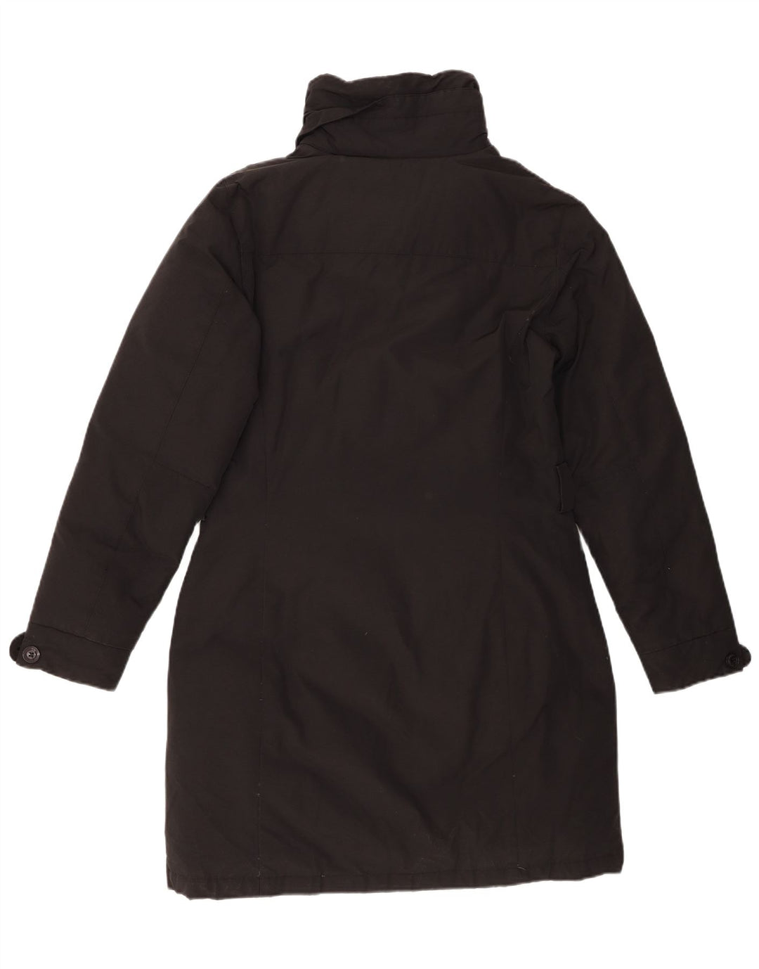Woolrich Dame Polstret Frakke UK 14 Stor Sort Bomuld