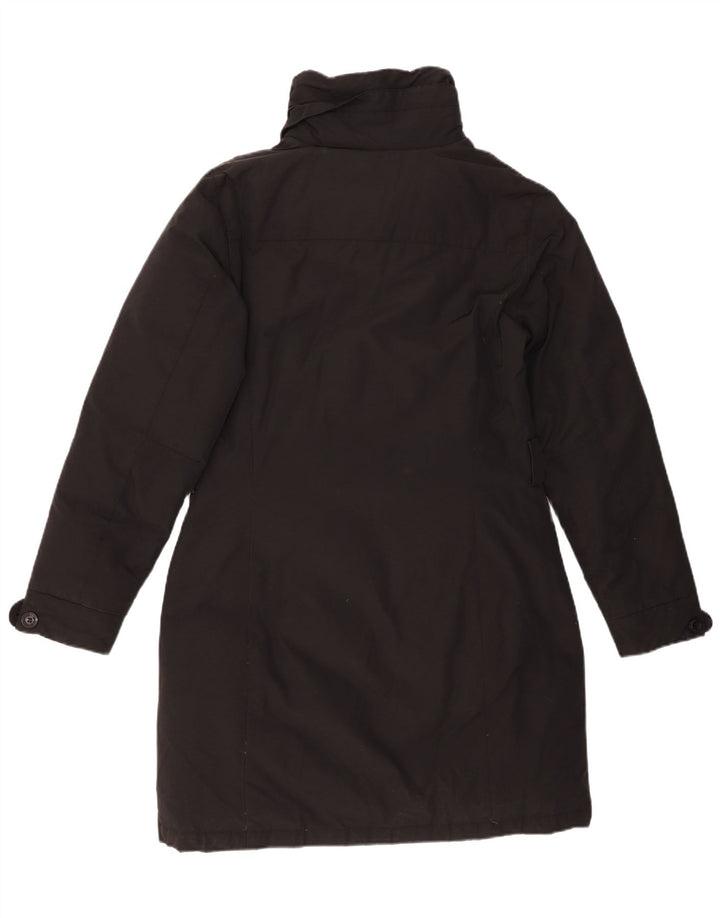 Woolrich Dame Polstret Frakke UK 14 Stor Sort Bomuld