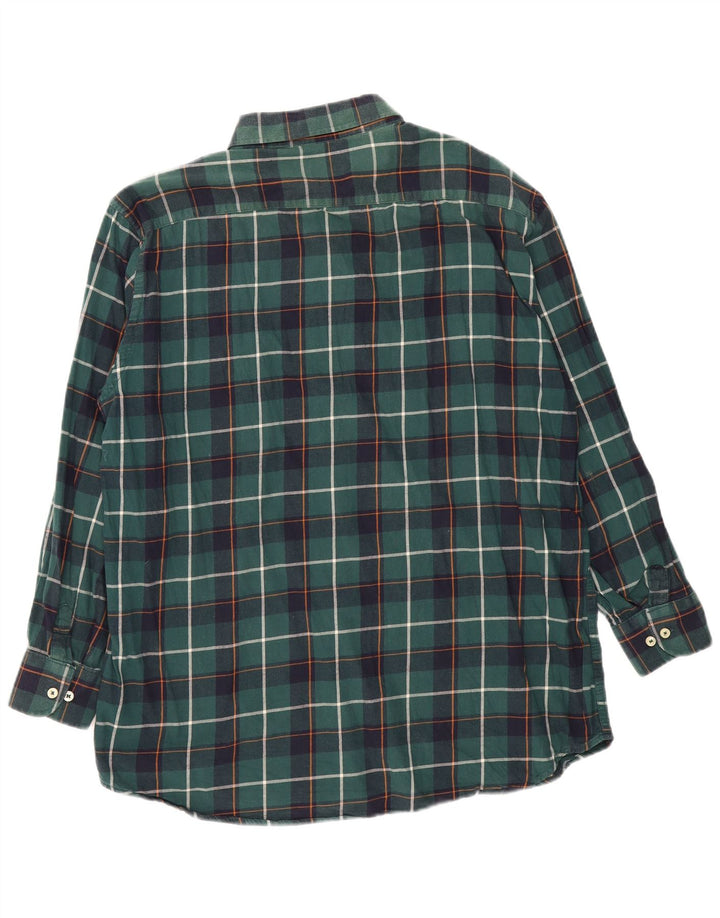 Carrera Herre Regular Fit Flanellskjorte 2XL Grøn ternet bomuld