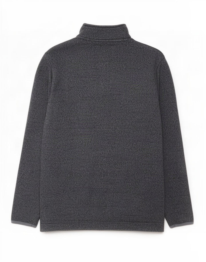 Weird Fish Herre Zip Neck Sweatshirt Jumper Large Grå Flecked Polyester