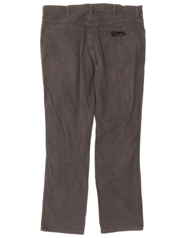 Wrangler Herre Texas Stretch Lige Casual Bukser W40 L34 Grå Bomuld