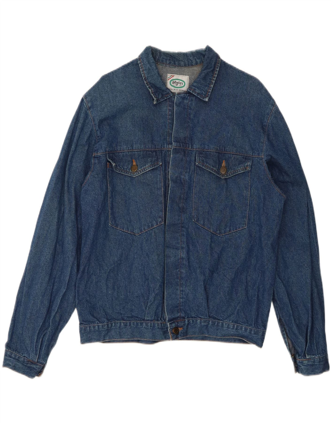 VINTAGE Mens Denim Jacket IT 48 Medium Blue Vintage Vintage and Second-Hand Vintage from Messina Hembry 