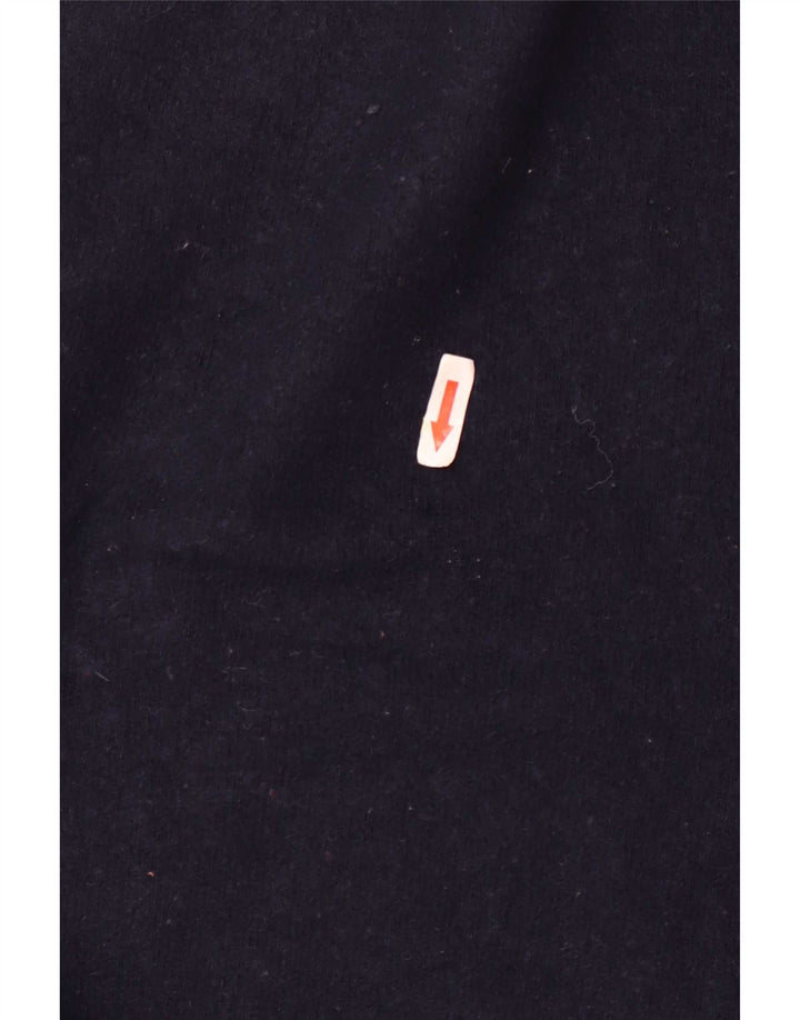 Zara Herre sweater med rund hals XL marineblå uld