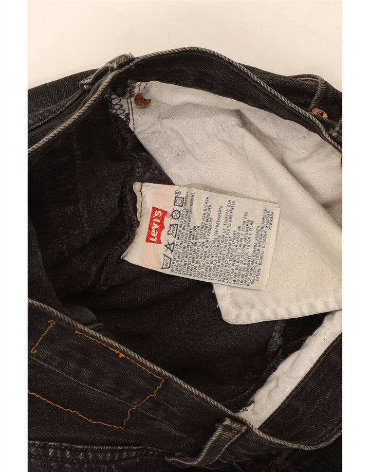 Levi's lige jeans til kvinder W28 L28 sort bomuld