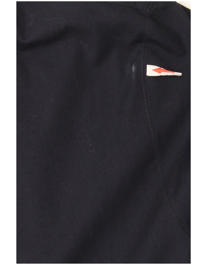Vintage oversize dameovertræk frakke UK 18 XL marineblå