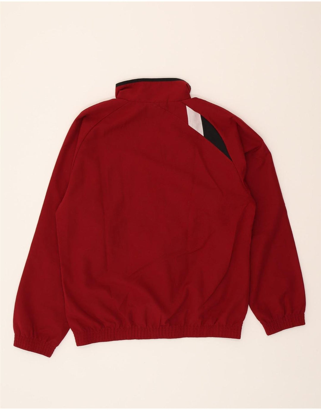 ERREA Mens Graphic Tracksuit Top Jacket Large Red Polyester Vintage Errea and Second-Hand Errea from Messina Hembry 