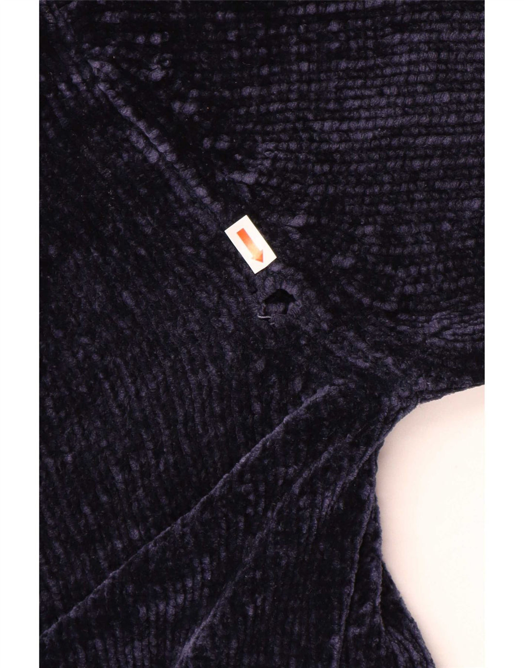 Zara Dame Oversized V-hals sweater UK 10 Small Navy Blue Polyester