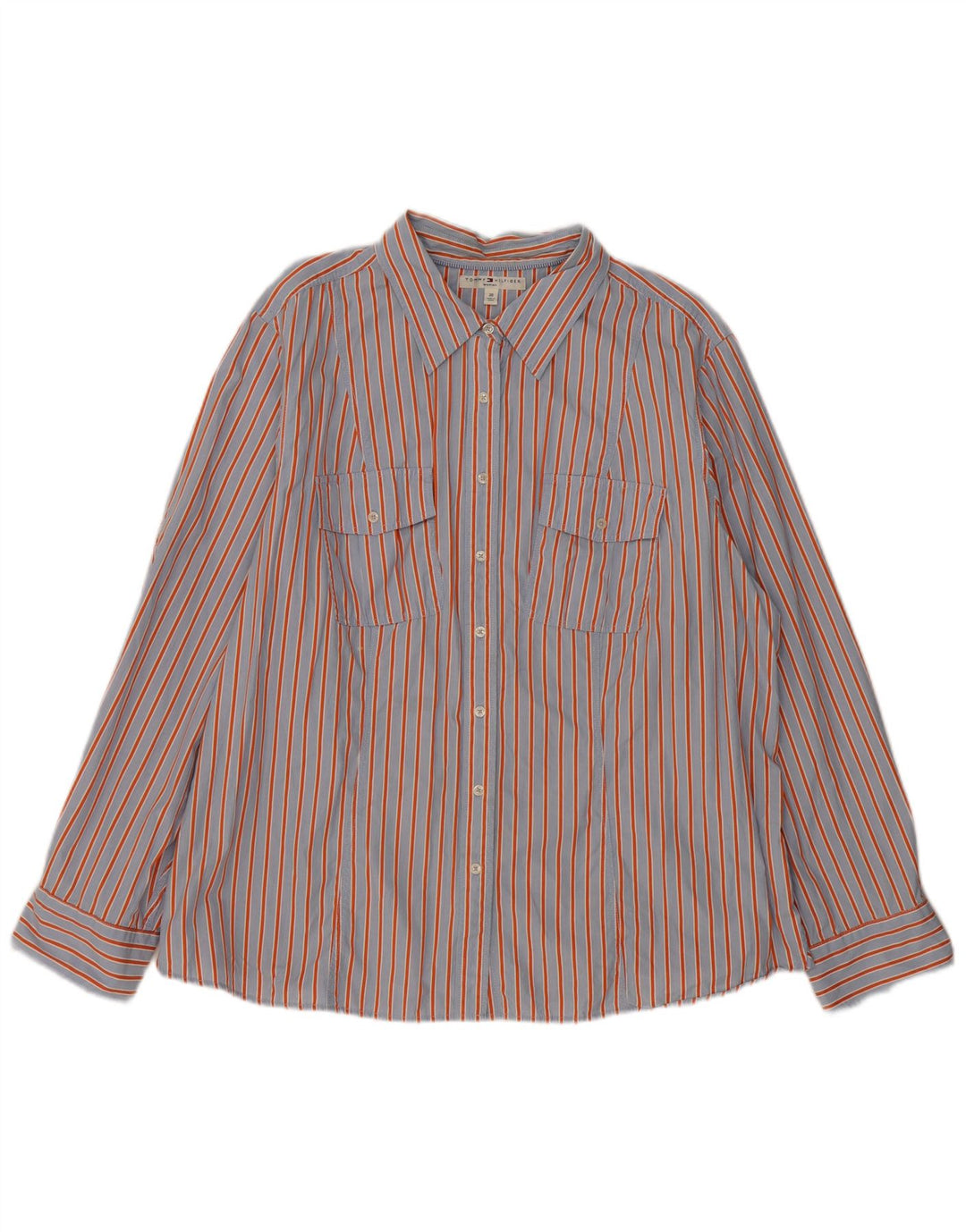 TOMMY HILFIGER Dameskjorte US 20 3XL blåstribet bomuld