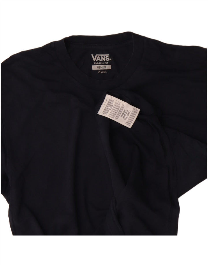 VANS Herre Classic Fit T-Shirt Top Medium Marineblå Bomuld