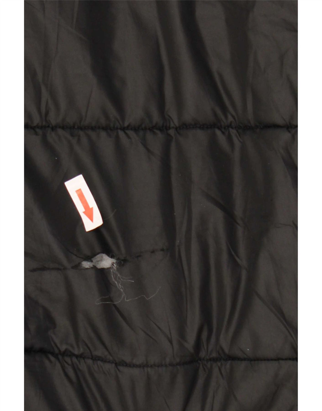 Adidas Dame Hætte Polstret Frakke UK 16/18 Large Black Polyester