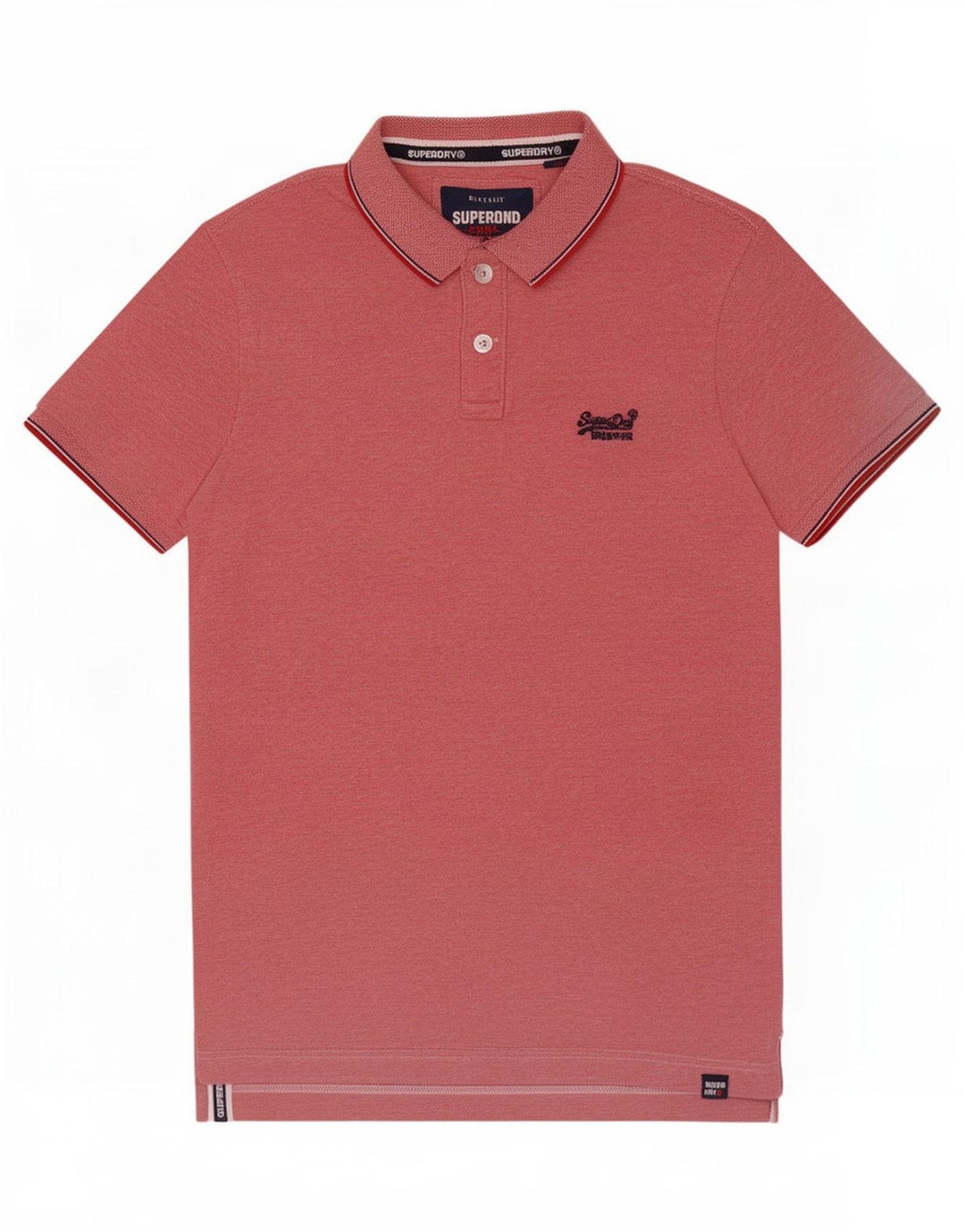Superdry Poloshirt til mænd Medium Pink Bomuld