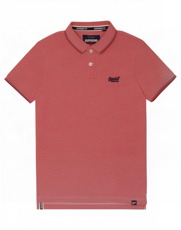 Superdry Poloshirt til mænd Medium Pink Bomuld