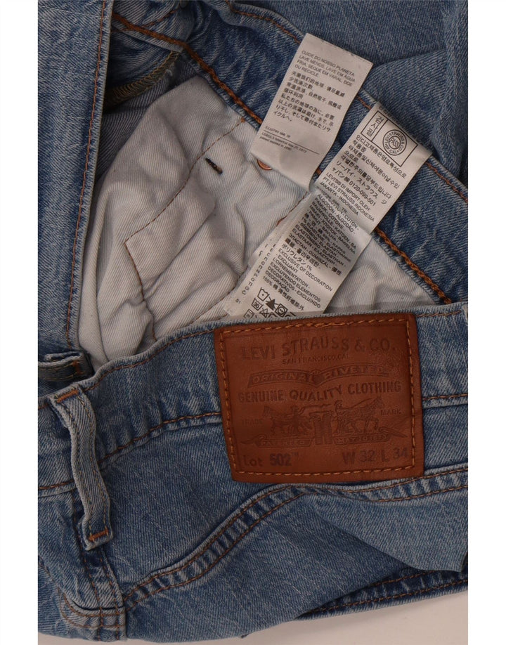 Levi's Herre 502 tilspidsede jeans W32 L28 blå bomuld
