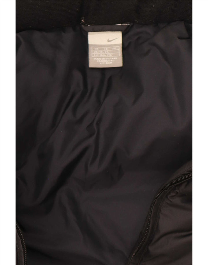 Nike drenge polstret jakke 13-14 år XL Sort Colourblock Polyester