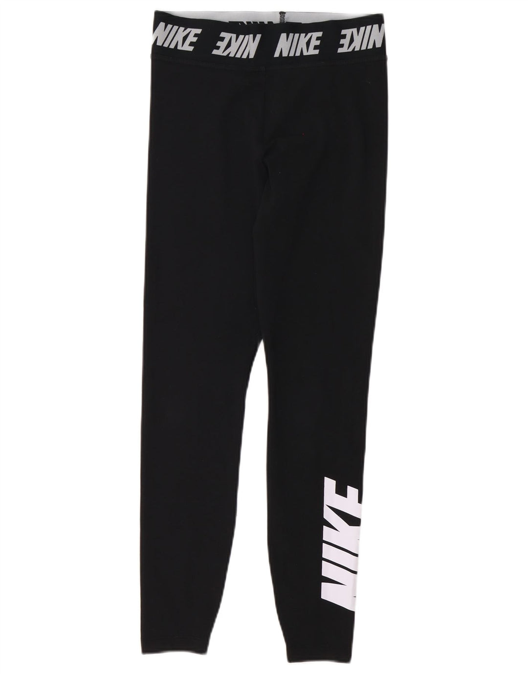 Nike Dame Grafiske Leggings UK 8 Small Black Bomuld