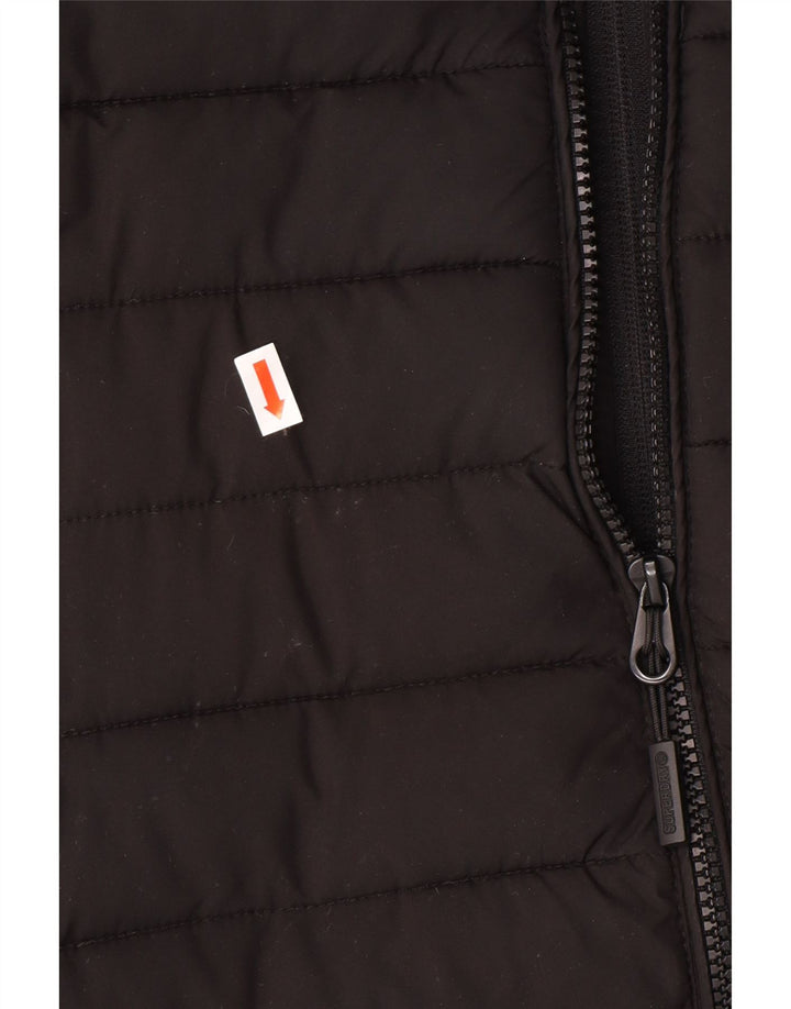 Superdry Polstret hættejakke til mænd Stor sort polyester