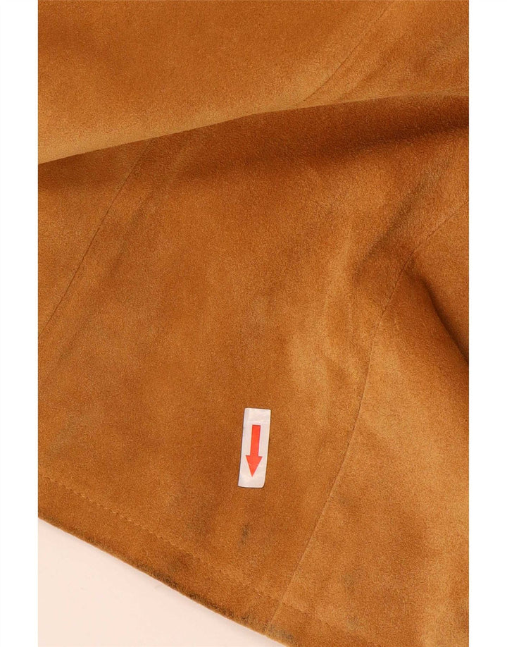 Vintage ruskindsfrakke til kvinder IT 42 Medium Beige Læder