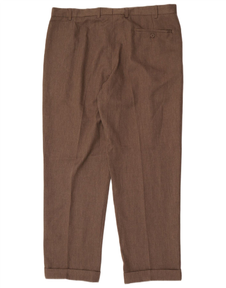 Marks & Spencer Herre Pegged Suit Bukser W38 L31 Grå Polyester