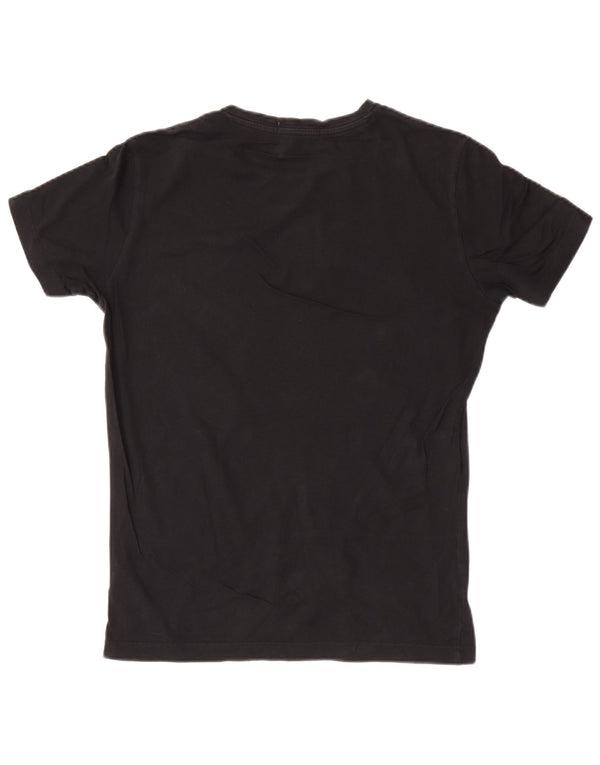 Calvin Klein Jeans Herre Slim Fit Grafisk T-shirt Top Medium Sort Bomuld