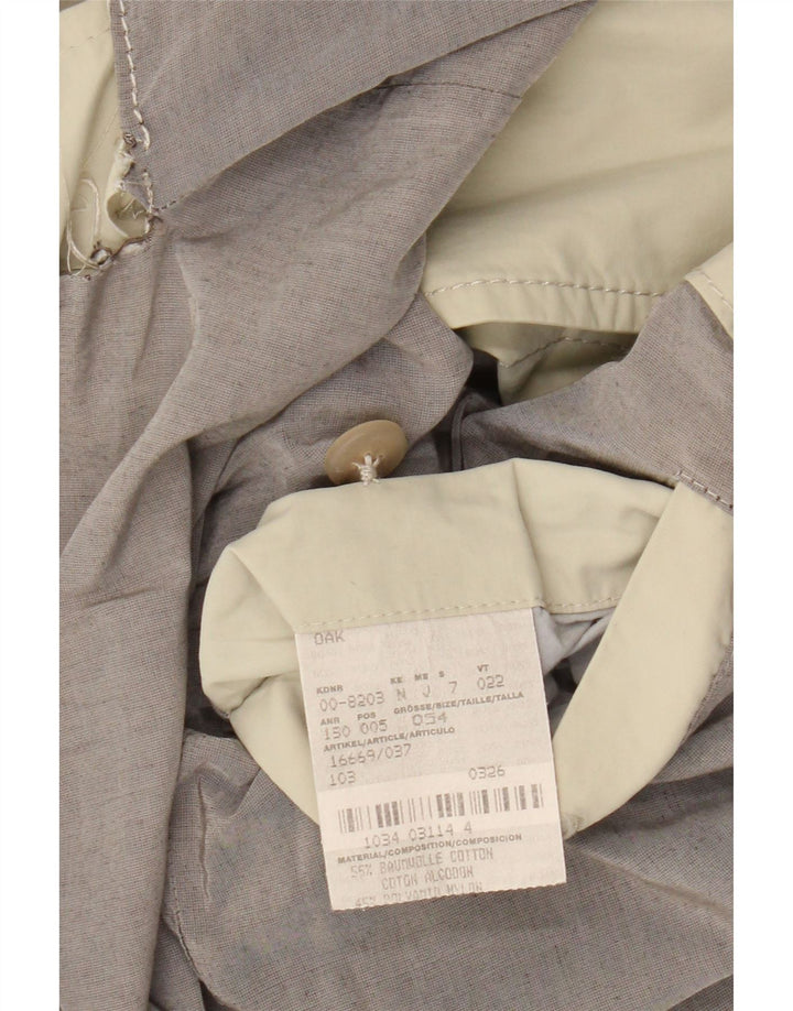 HUGO BOSS Mens Overcoat IT 54 2XL Beige Cotton Vintage Hugo Boss and Second-Hand Hugo Boss from Messina Hembry 