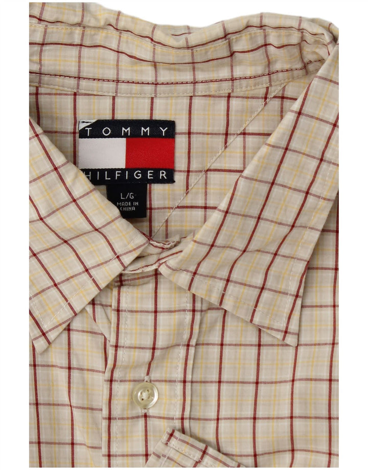 Tommy Hilfiger Herreskjorte Stor Beige Ternet