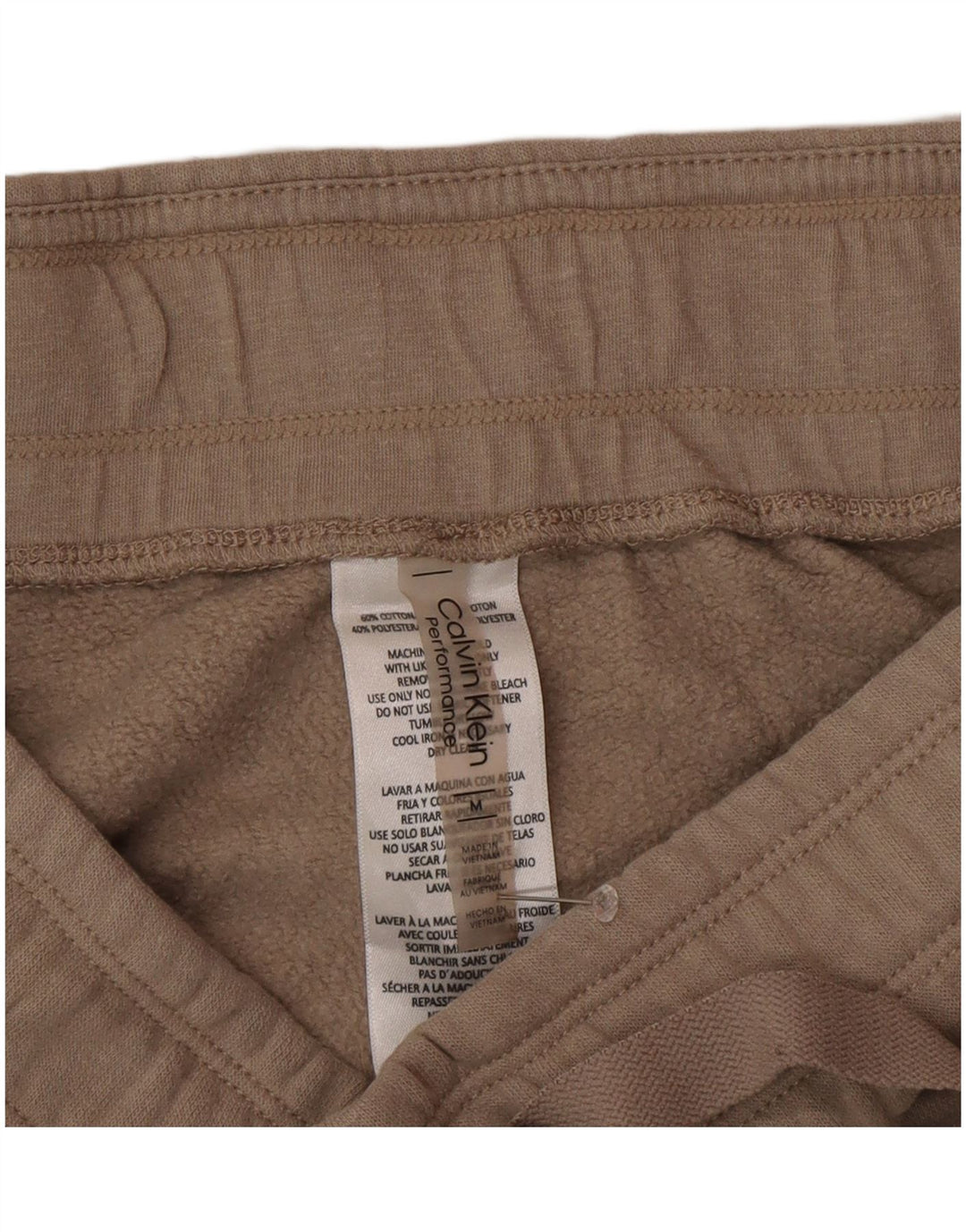 Calvin Klein Dame Cargo Træningsdragt Bukser Joggers UK 14 Medium Beige