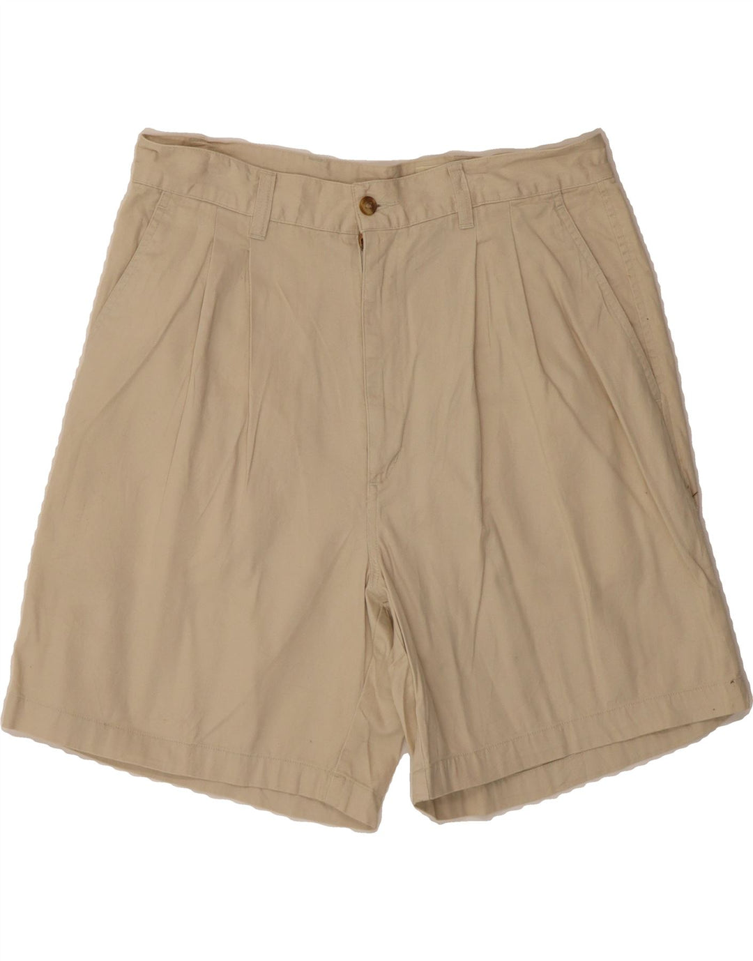 EDDIE BAUER Mens Pegged Chino Shorts W36 Large Beige Cotton Vintage Eddie Bauer and Second-Hand Eddie Bauer from Messina Hembry 