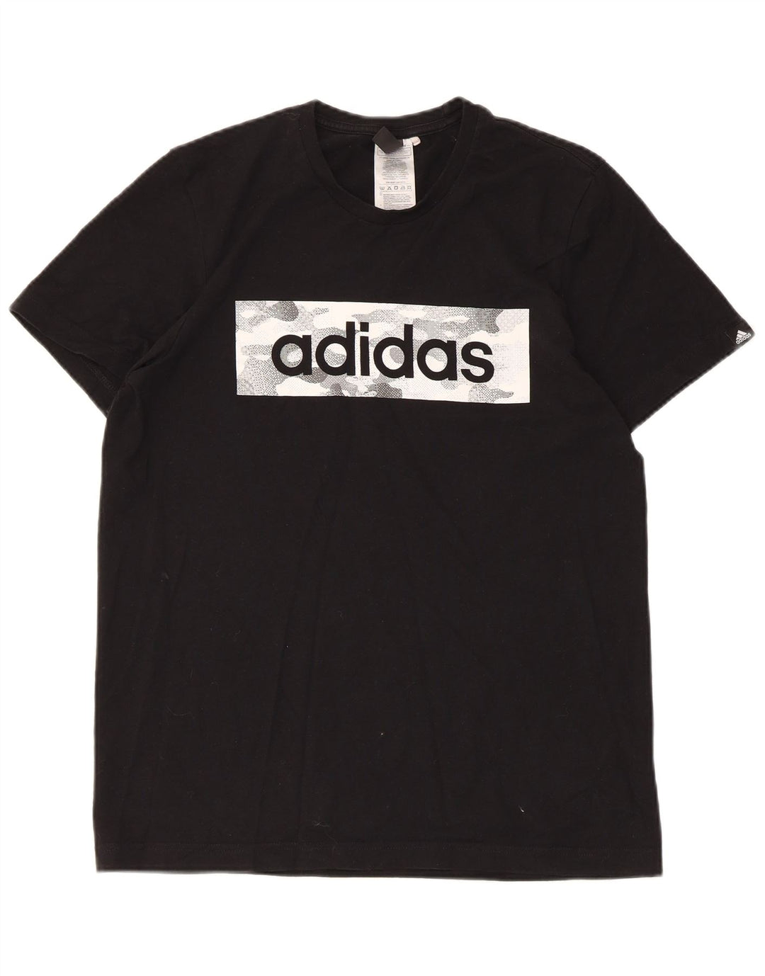 Adidas Herre grafisk T-shirt top lille sort bomuld
