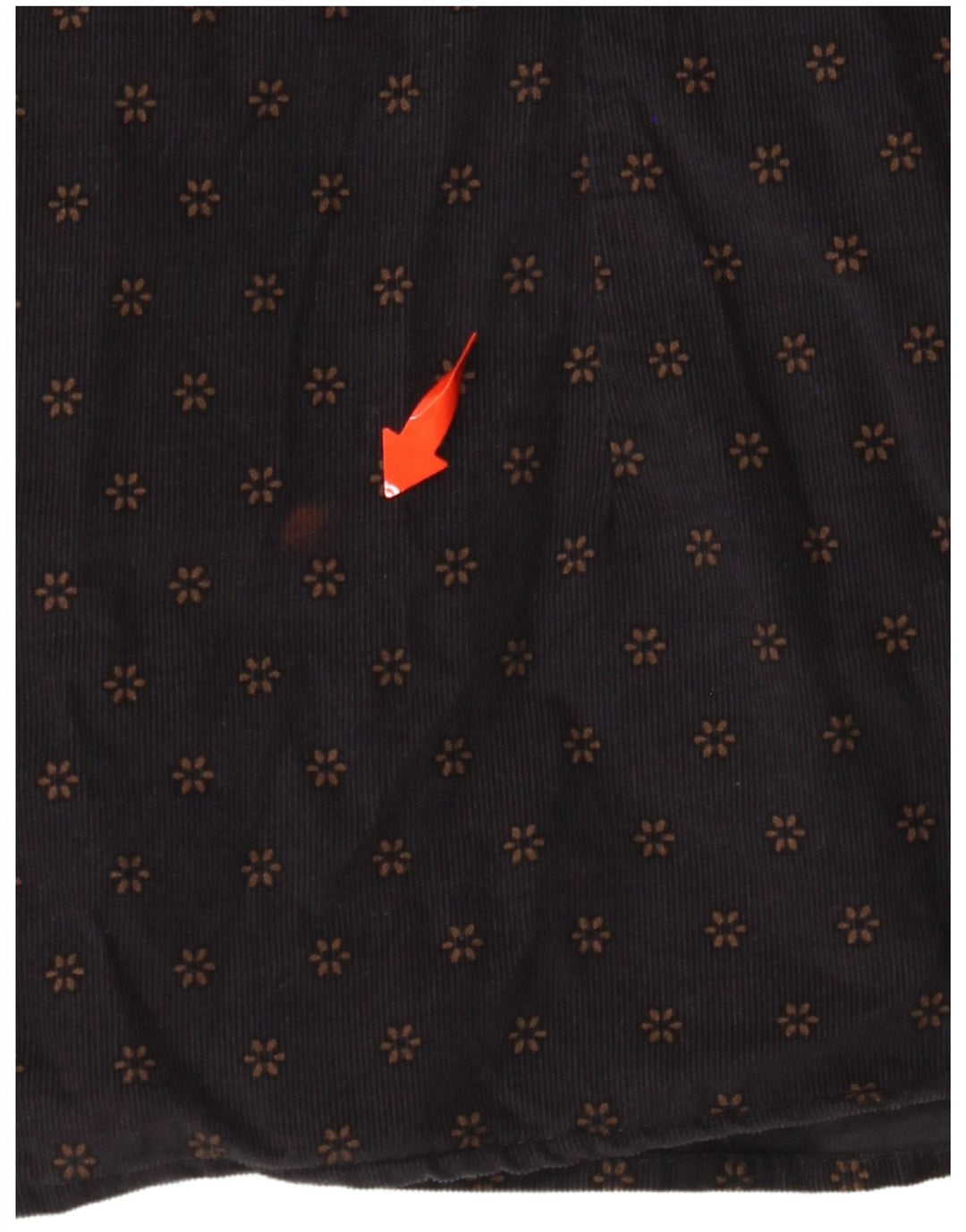 TED BAKER Herre fløjlsskjorte str. 6 2XL Marineblå blomsterbomuld