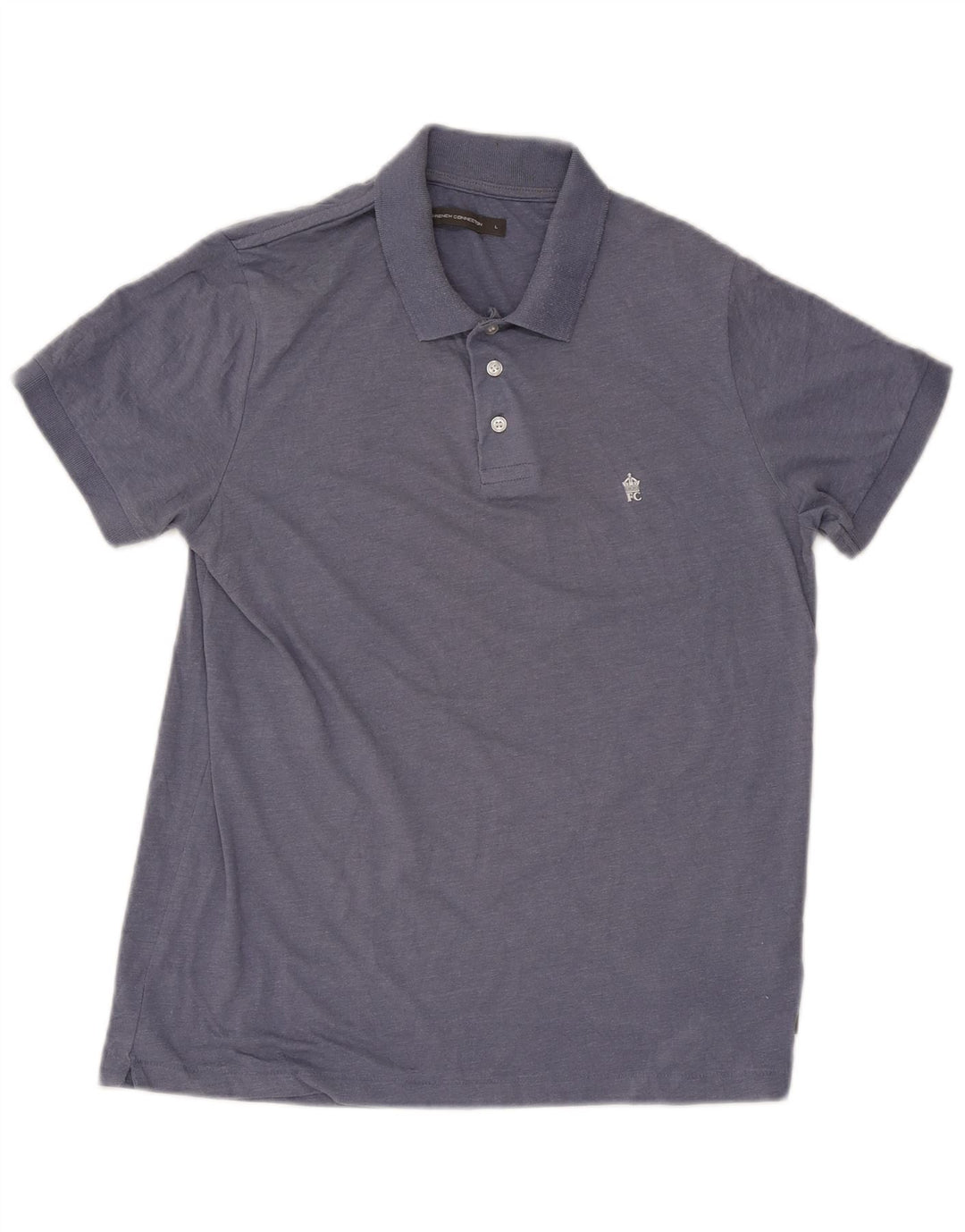 French Connection Herre poloshirt Stor blå bomuld