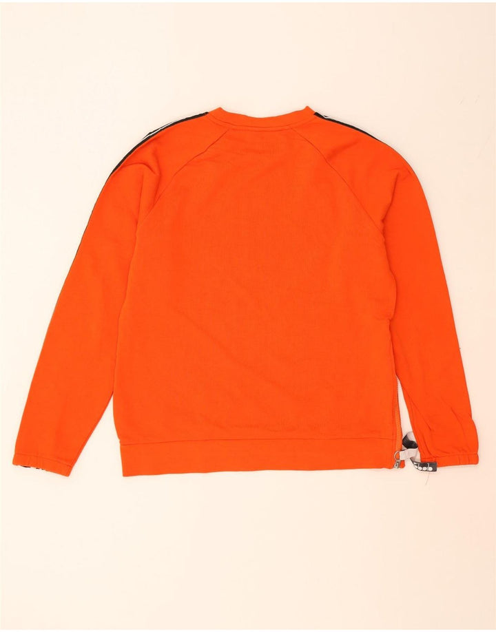 DIADORA Mens Graphic Sweatshirt Jumper Small Orange Colourblock Cotton Vintage Diadora and Second-Hand Diadora from Messina Hembry 
