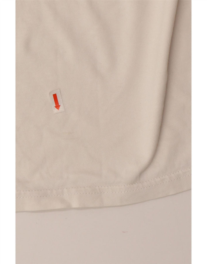 Adidas Grafisk T-shirt top til mænd Medium hvid bomuld