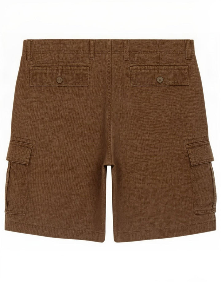 Dacks Herre Cargo Shorts IT 46 Small W32 Brown Spotted Cotton