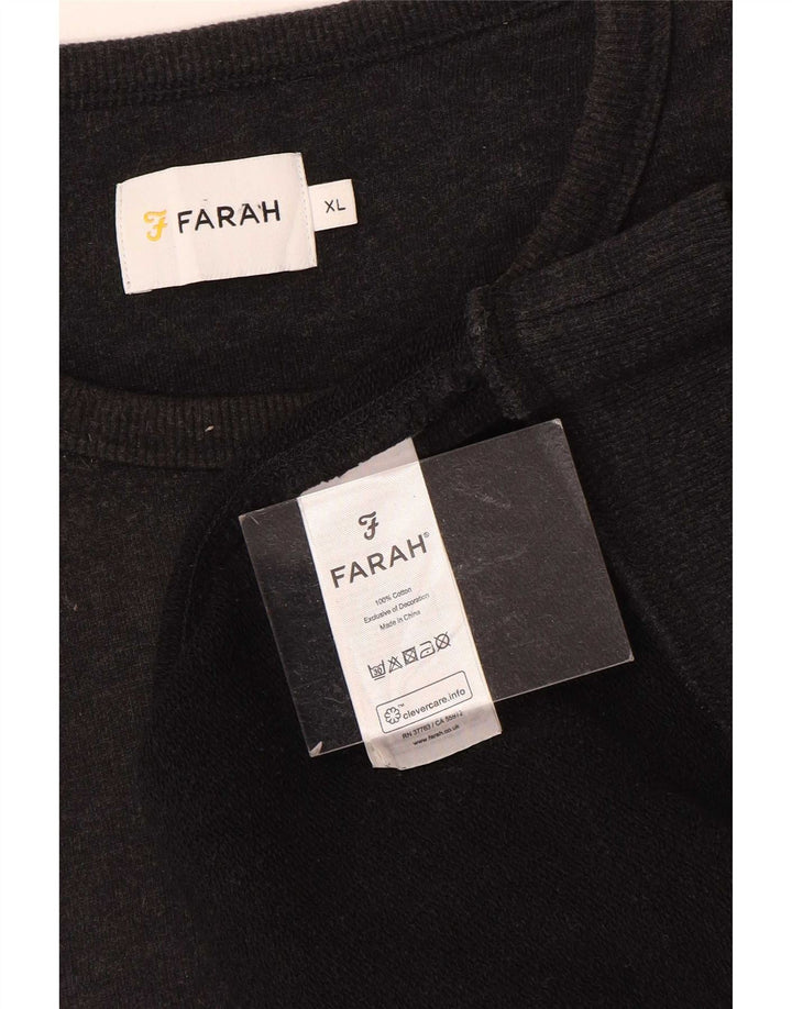 Farah Herre Sweatshirt Jumper XL Grå Bomuld