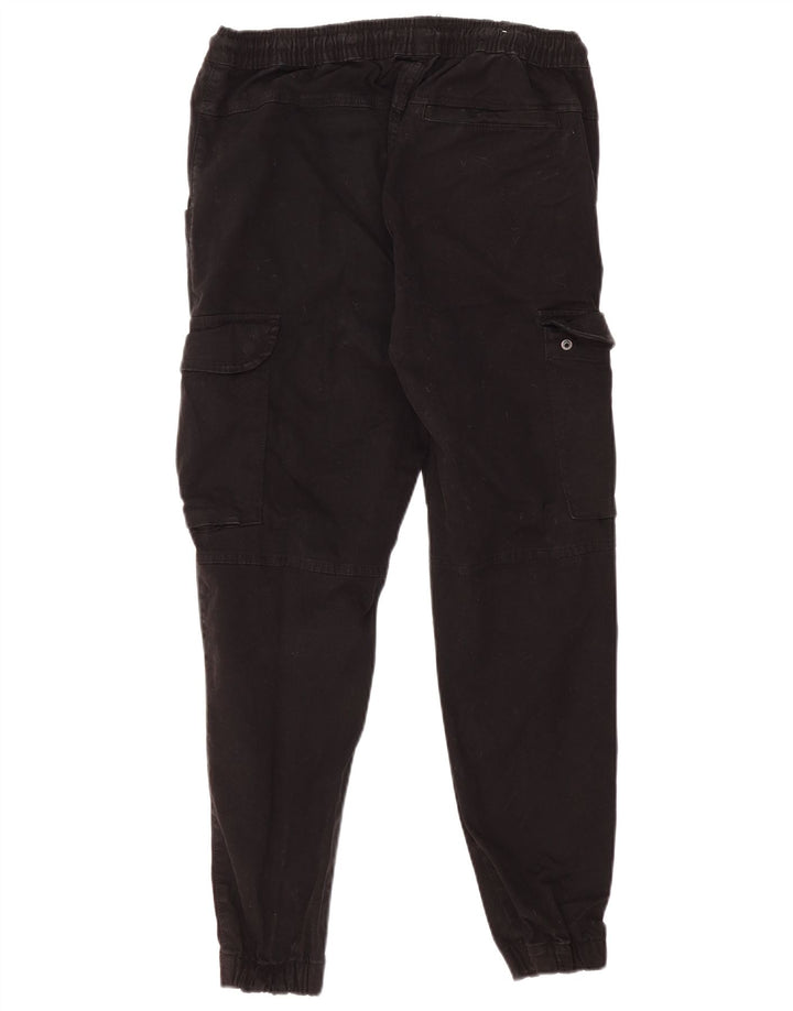 Zara Herre Joggers Cargo Bukser Medium W30 L27 Sort Bomuld