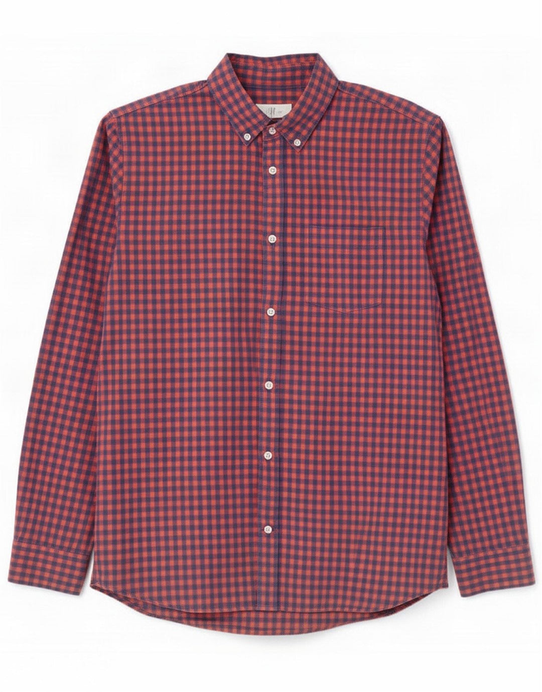 Gap Herre Slim Fit Skjorte Large Red Gingham Cotton
