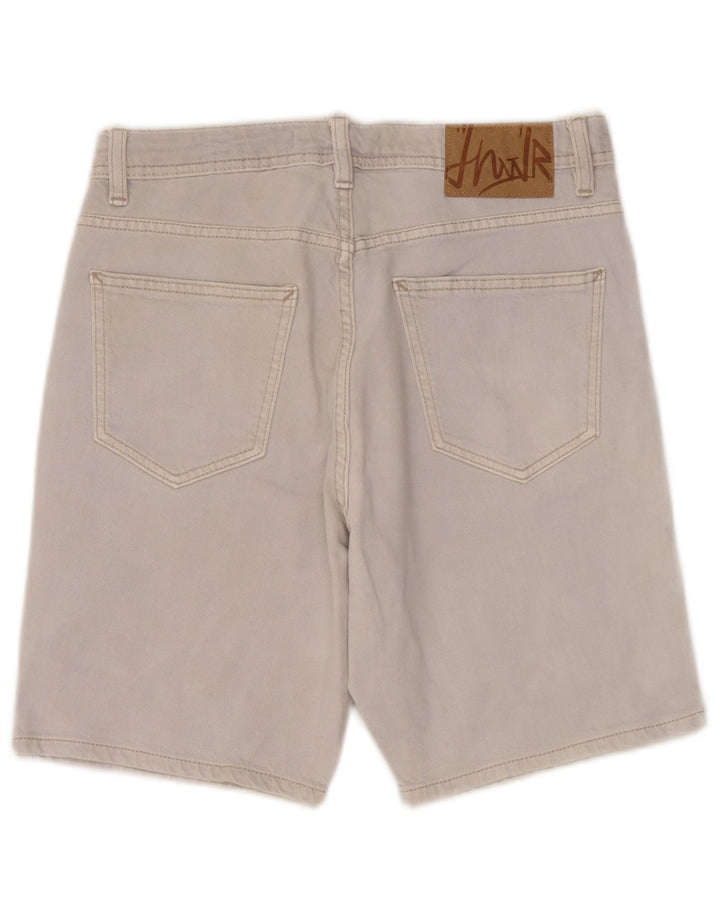 Zara Herre Denim Shorts EU 38 Small W30 Grå Bomuld